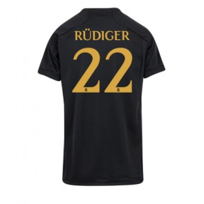 Real Madrid Antonio Rudiger #22 Tredjetröja Dam 2023-24 Kortärmad
